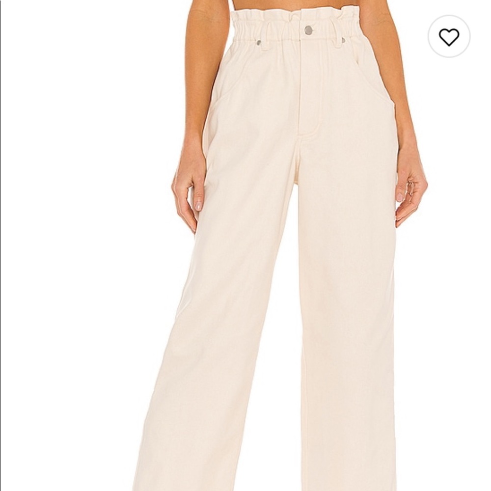 Smocked waist pants. Brand Lacademie from Revolve